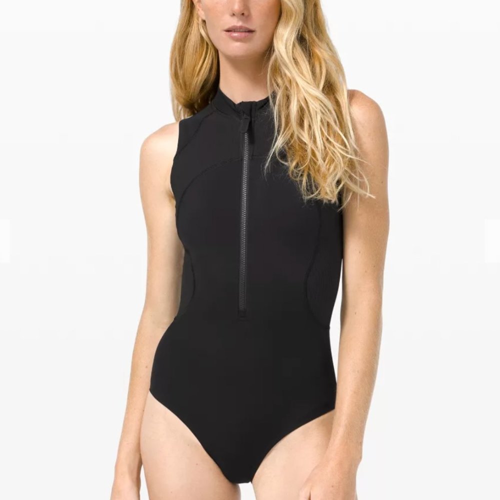 lululemon Wade the Waters Paddle Suit - Black - Size 8